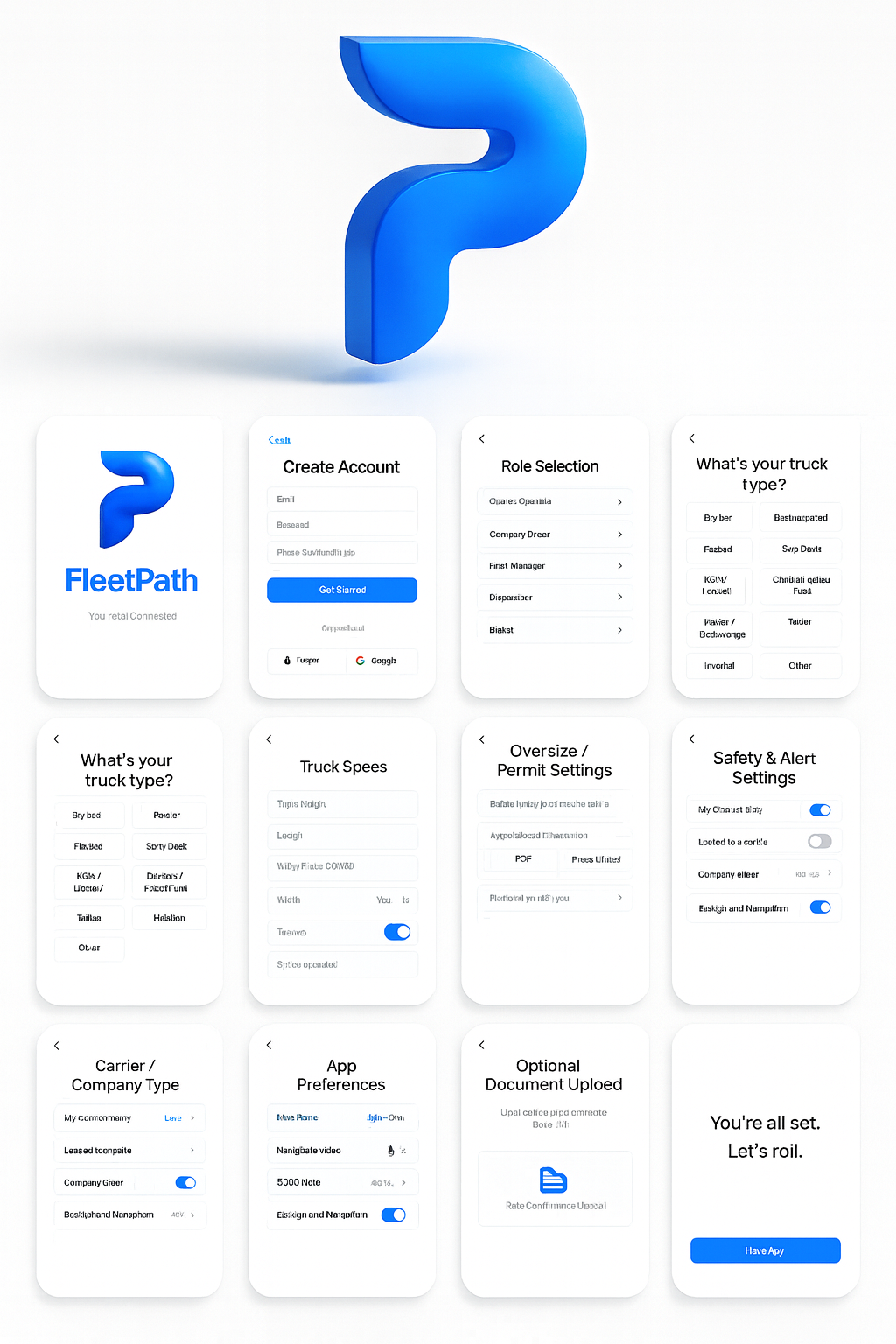 FleetPath App Screens